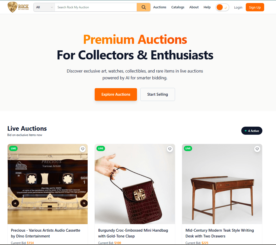 Rock My Auction Platform